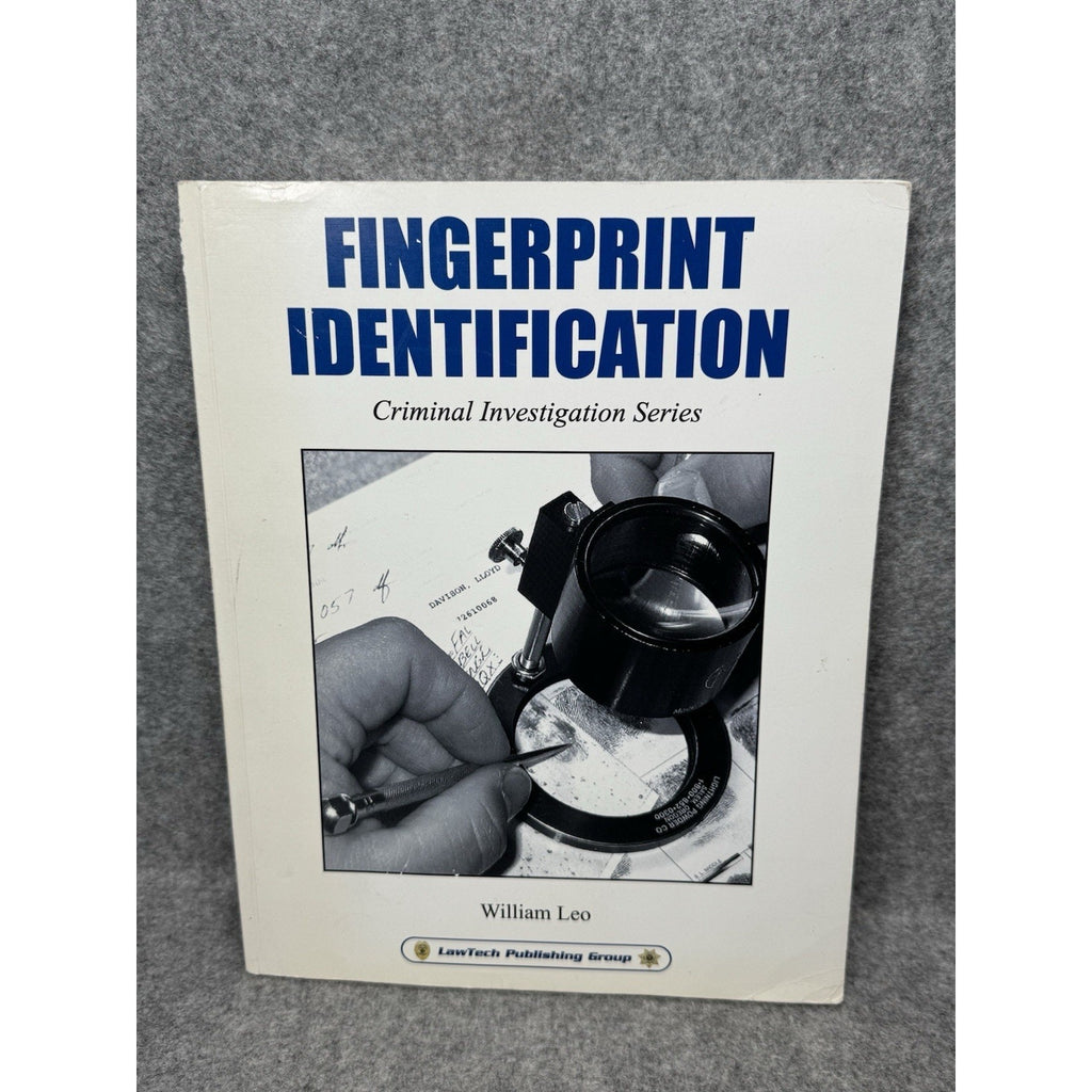 2006 Fingerprint Identification William Leo Forensic Criminal Investigation