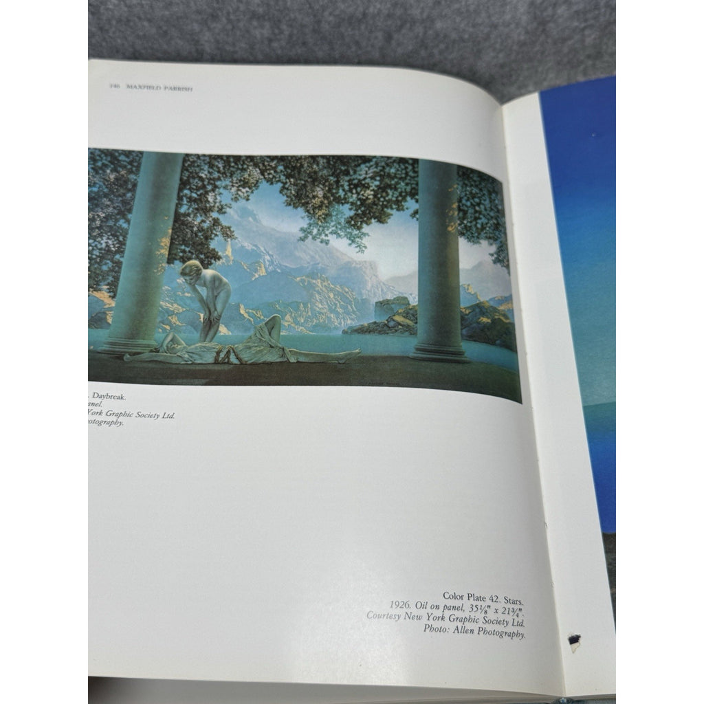 1975 Maxfield Parrish Coy Ludwig Illustrated Art Book Hardcover Dust Jacket