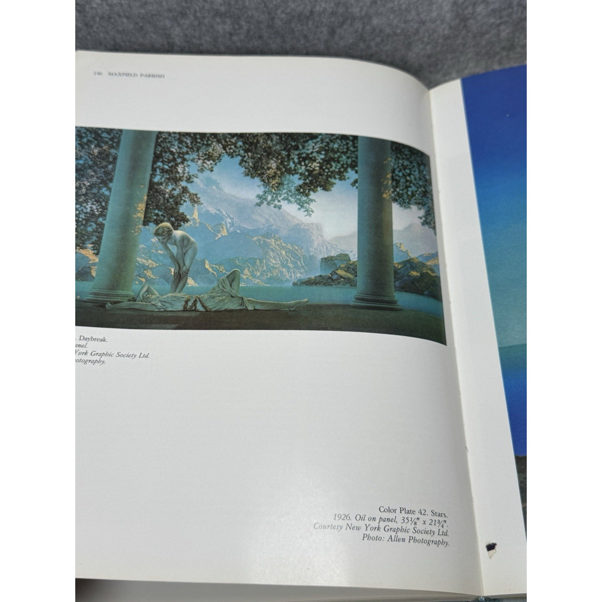 1975 Maxfield Parrish Coy Ludwig Illustrated Art Book Hardcover Dust Jacket