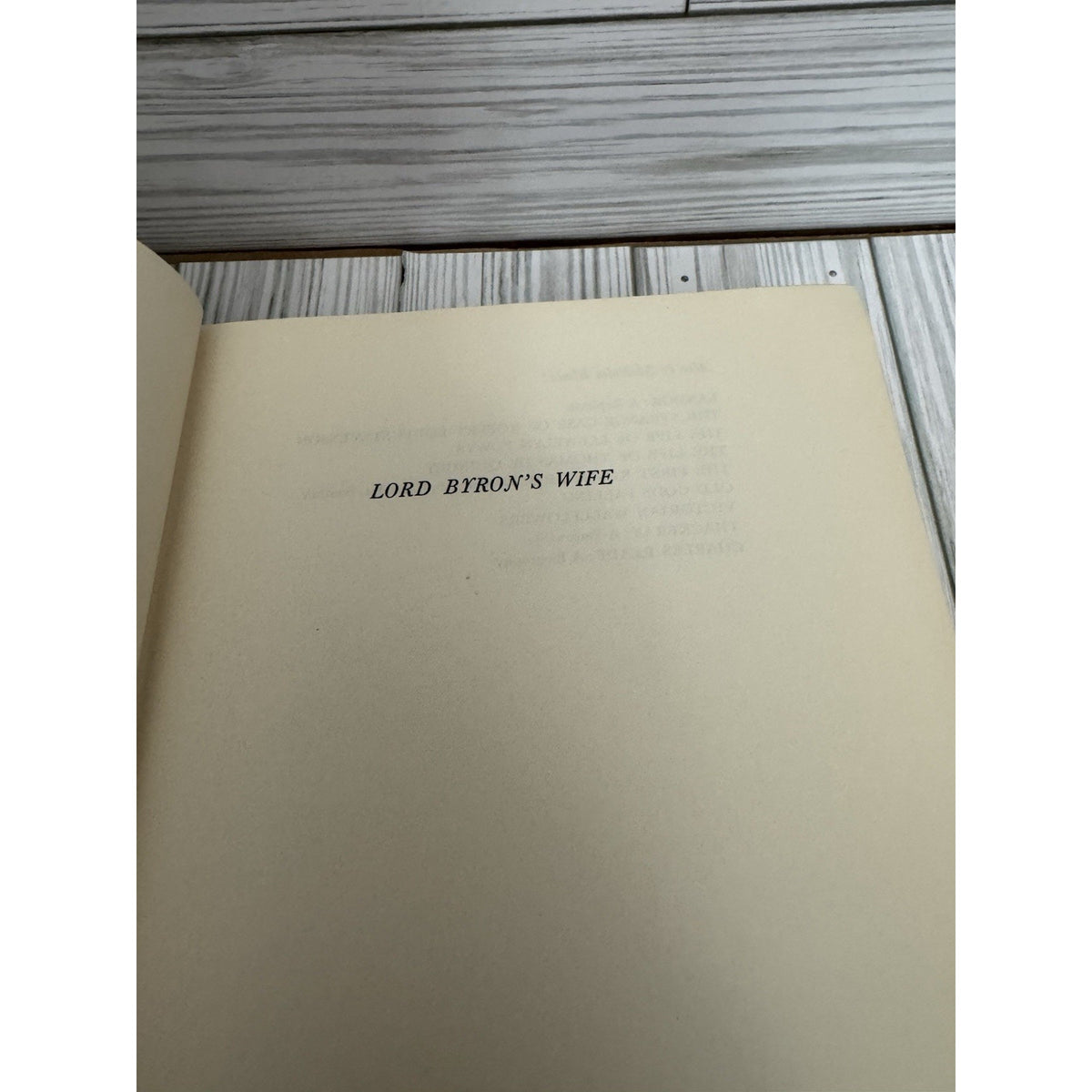 Lord Byron’s Wife Malcolm Elwin 1963 HC 1st American Edition Biography