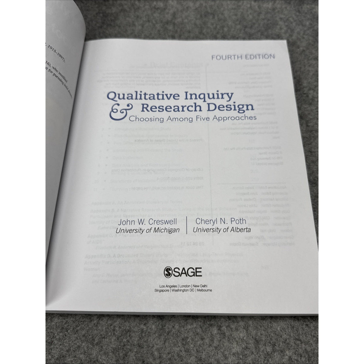 Qualitative Inquiry and Research Design : Choosing among Five Approaches by John