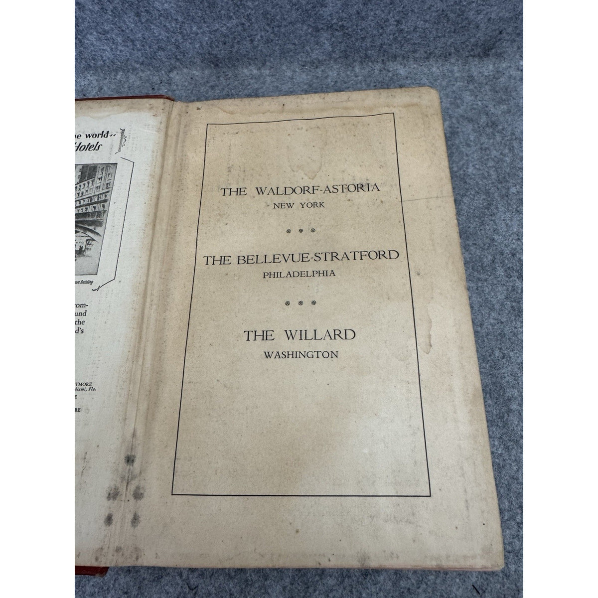 1928 Official Hotel Red Book and Directory HC American Hotel Association