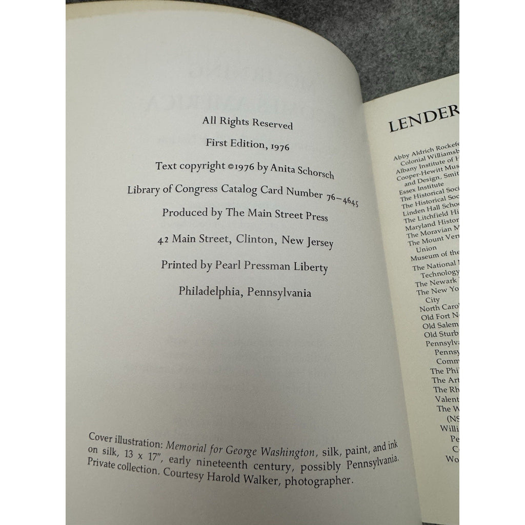 Mourning Becomes America Mourning Art in the New Nation 1976 PB Exhibition