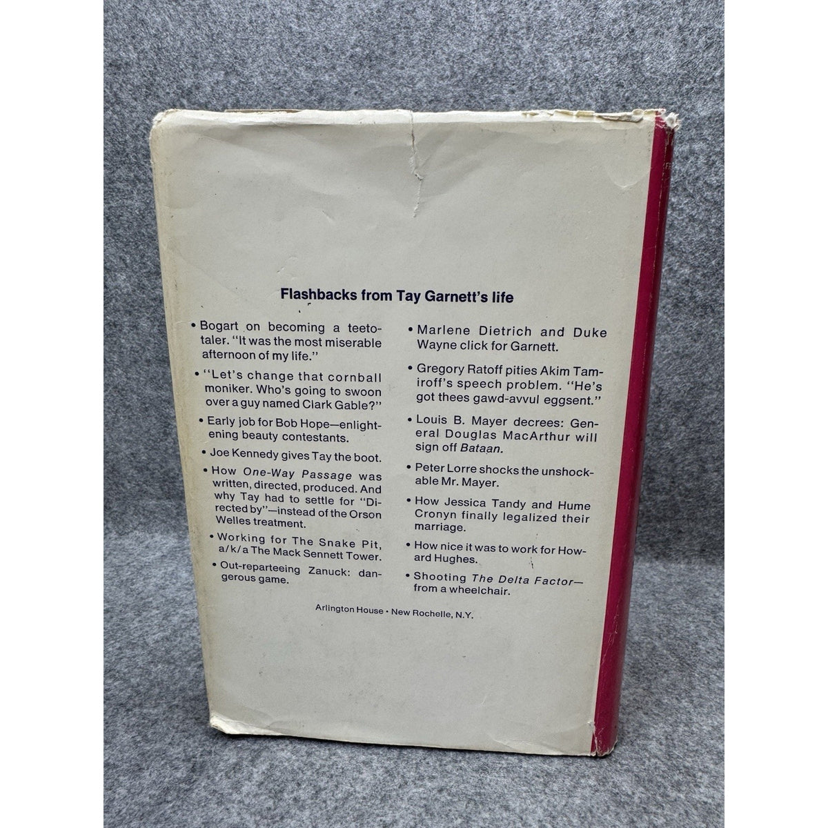 Light Your Torches Pull Up Your Tights Tay Garnett 1973 Hollywood Memoir HC
