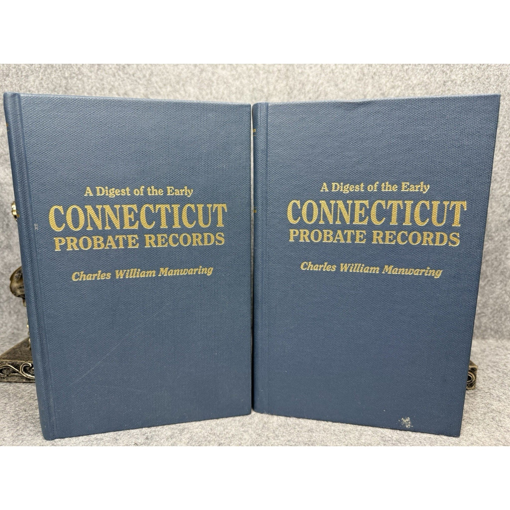 Early Connecticut Probate Records Vols II & III Manwaring 1995 Genealogy HC