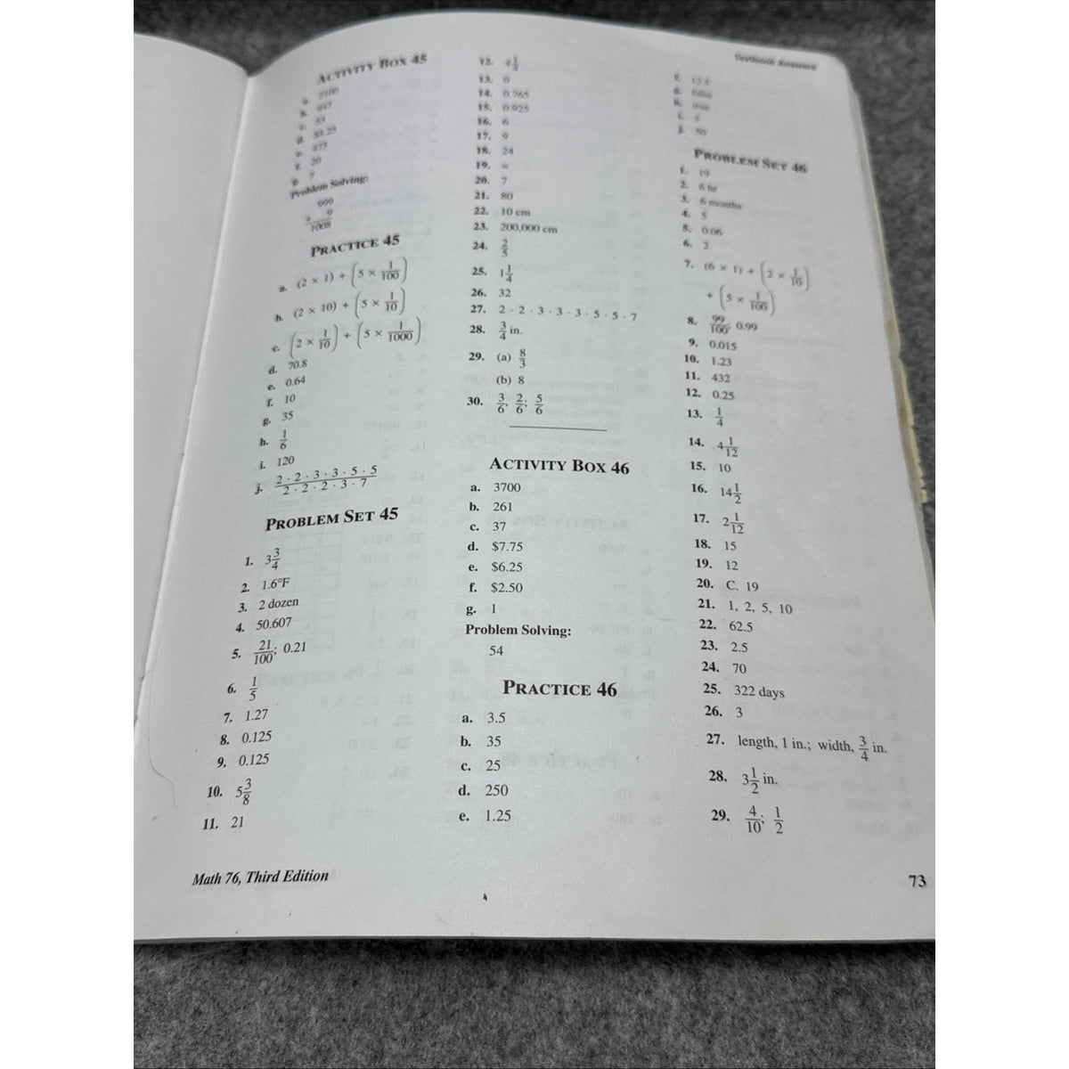 Math 76 Home Study by Stephen Hake and John Saxon (2001, Trade Paperback)