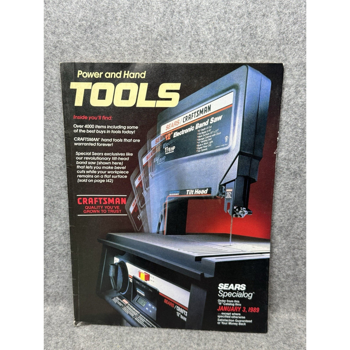 1988 Sears Craftsman Power & Hand Tools Catalog Vintage Specialog