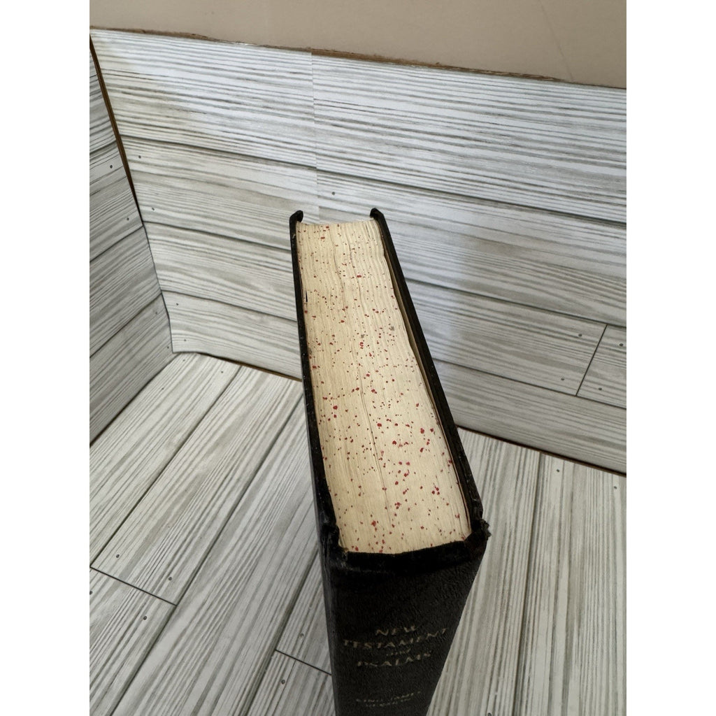 Vintage KJV New Testament & Psalms Large Print ABS Bible Black HC