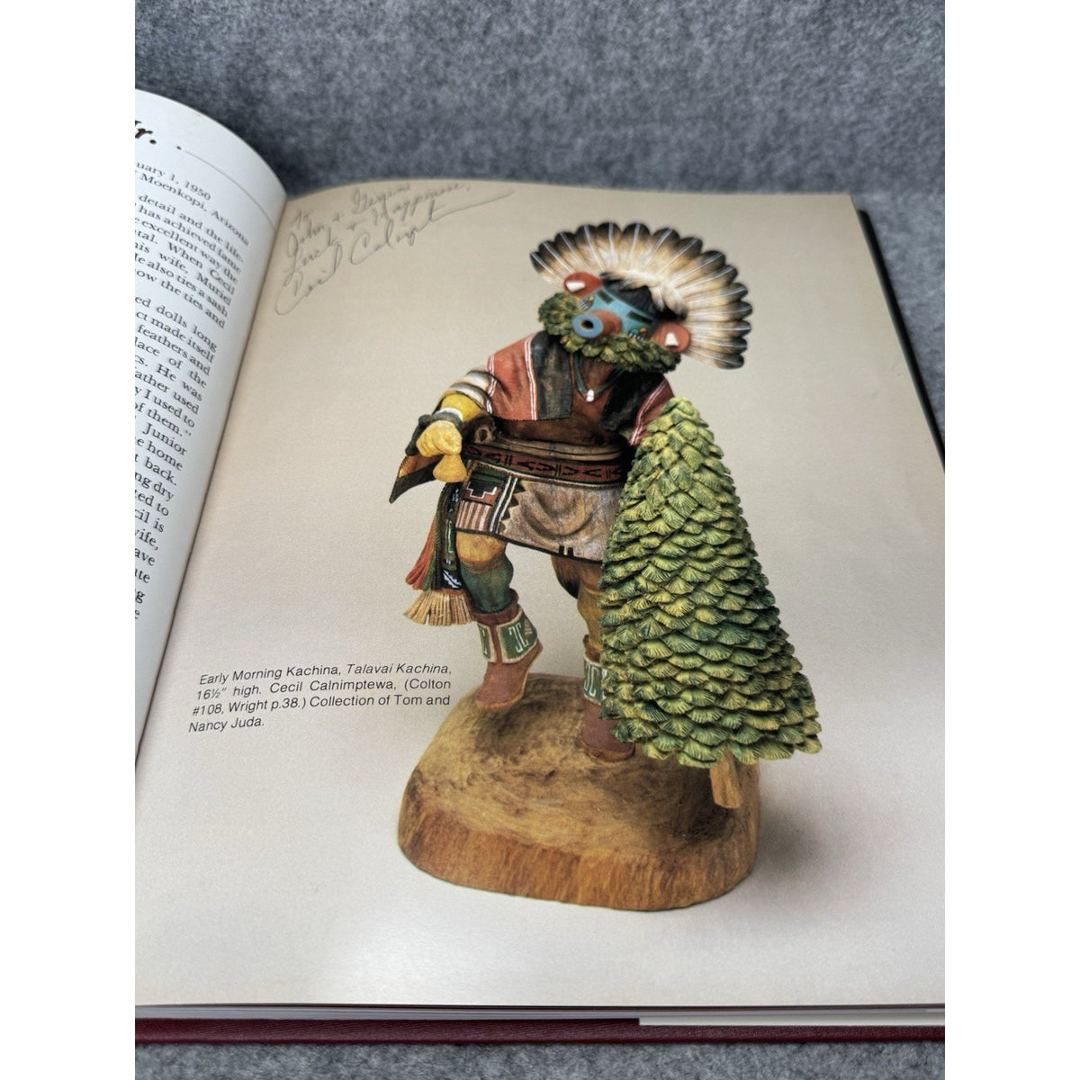 Hopi Kachina Dolls and Their Carvers 1991 Signed Cecil Calnimptewa HC DJ