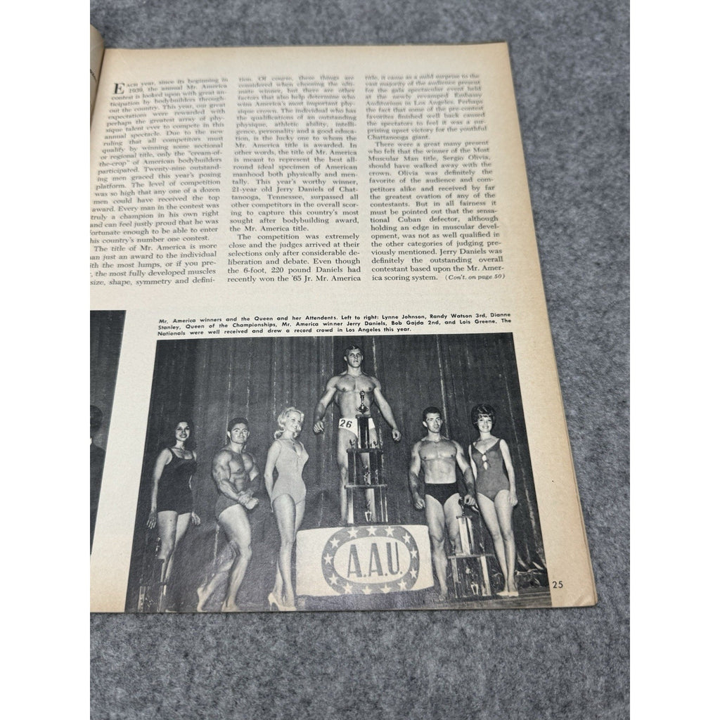 Muscular Development November 1965 Millard Williamson Bodybuilding Magazine
