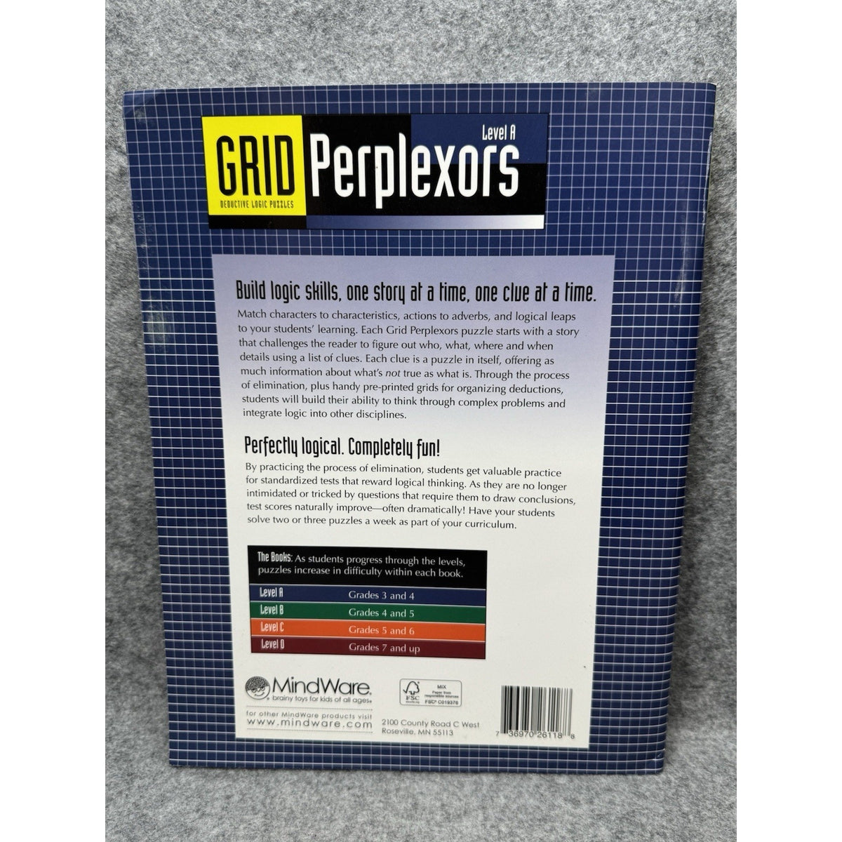 Grid Perplexors Level A MindWare 2005 Grades 3-4 Logic Puzzle Workbook