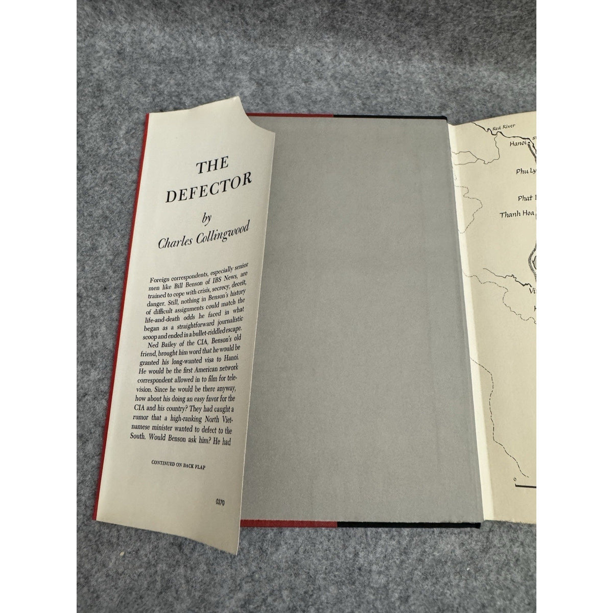 The Defector Charles Collingwood 1970 First Edition HC DJ Harper & Row