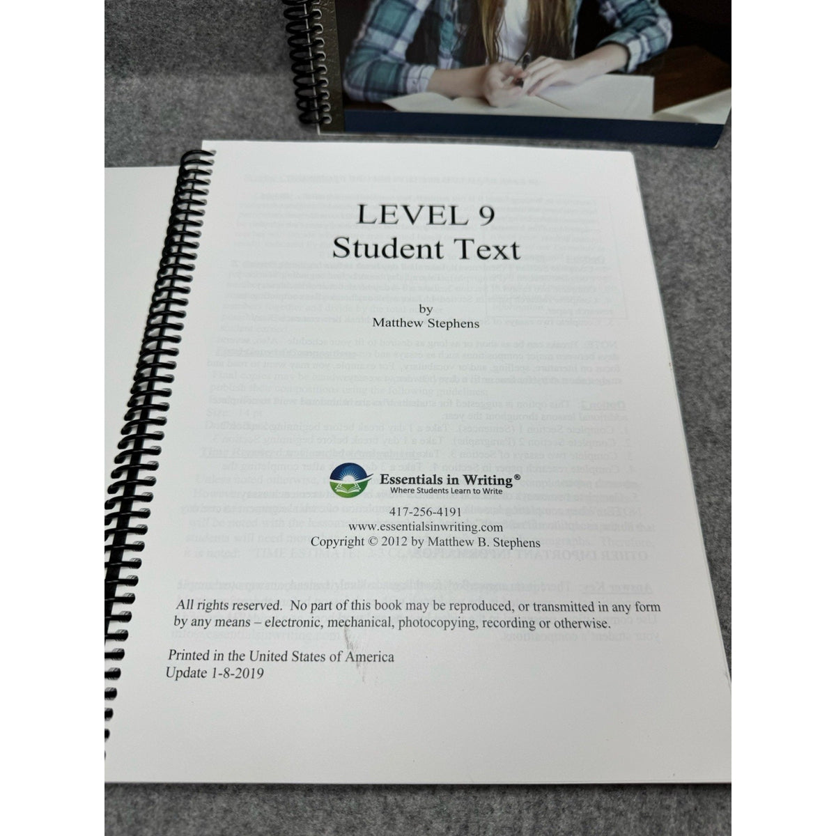 Essentials in Writing Levels 9 & 10 Student Texts DVDs Homeschool Curriculum