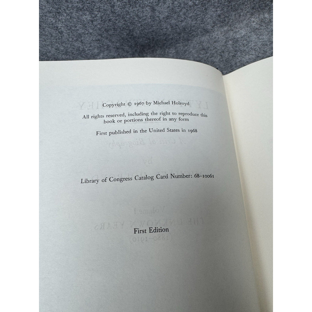 Lytton Strachey Michael Holroyd 1968 First Edition 2 Vol Boxed Set