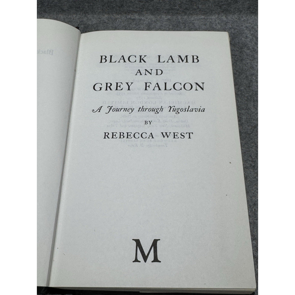 1977 Black Lamb & Grey Falcon Rebecca West Yugoslavia History HC DJ