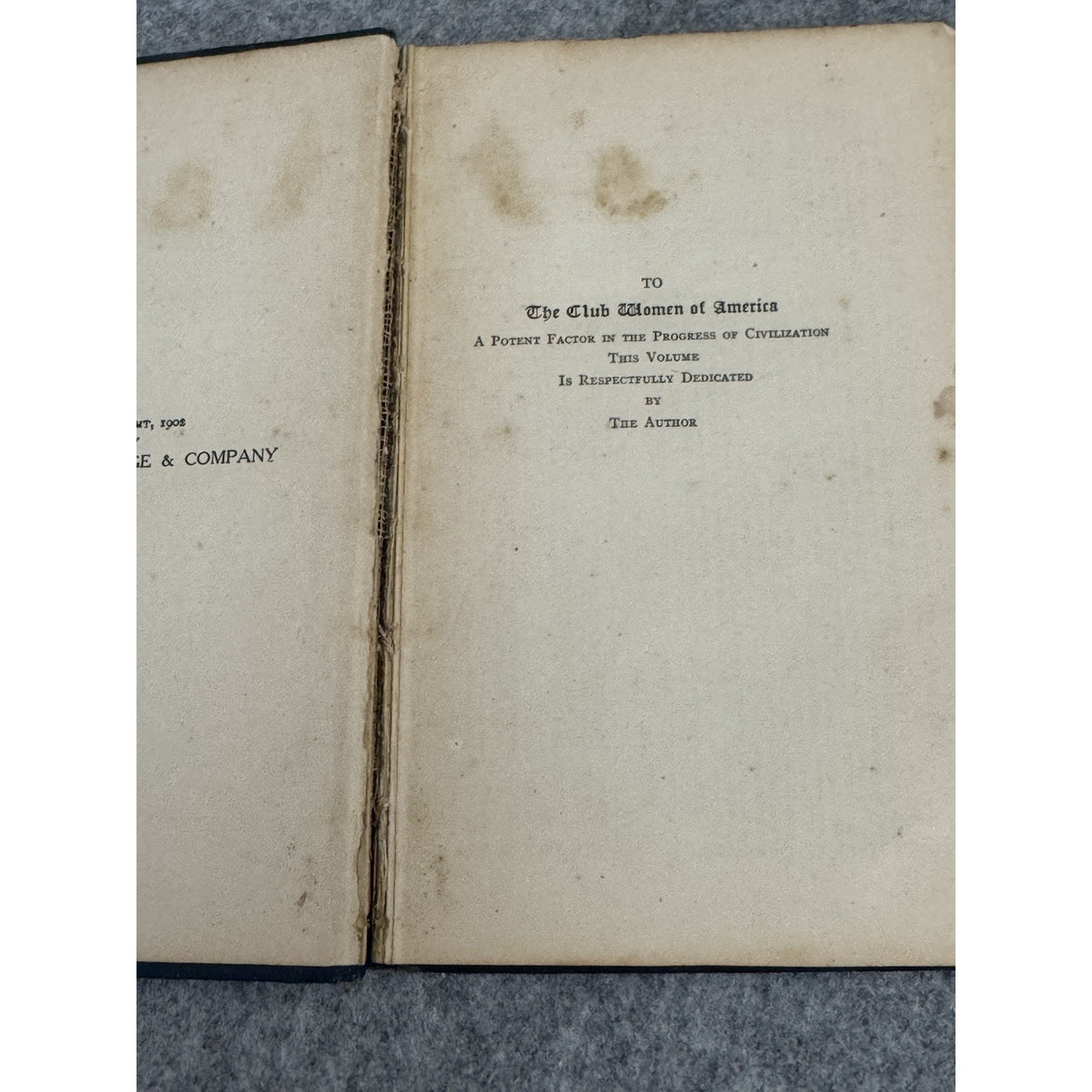 Parliamentary Usage for Women’s Clubs Emma A. Fox 1902 HC