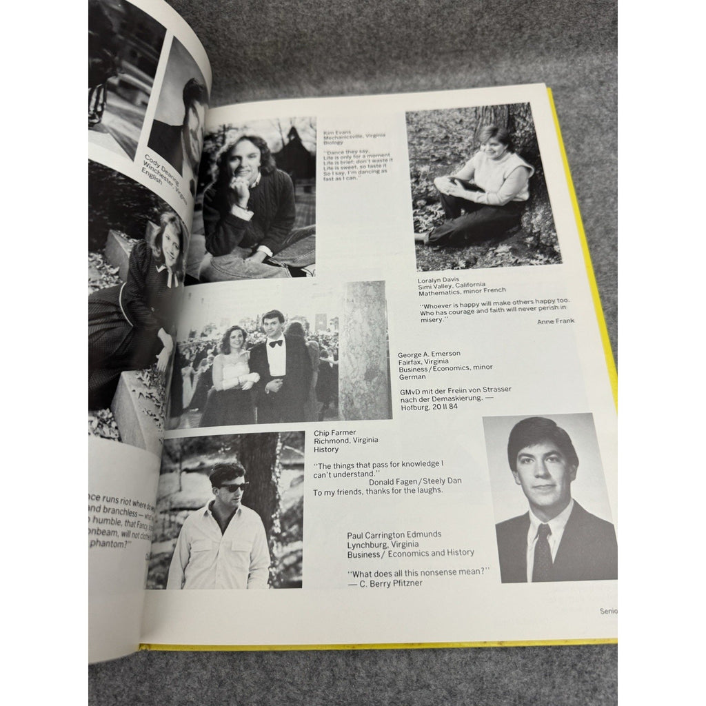 1985 Yellow Jacket Randolph-Macon College Ashland VA Yearbook HC