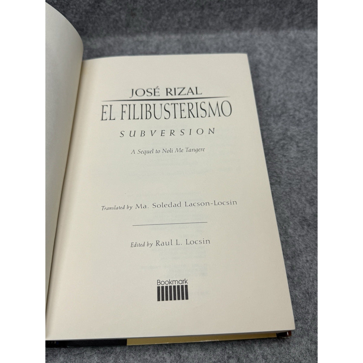 Jose Rizal Noli Me Tangere El Filibusterismo 2 HC DJ English Philippines