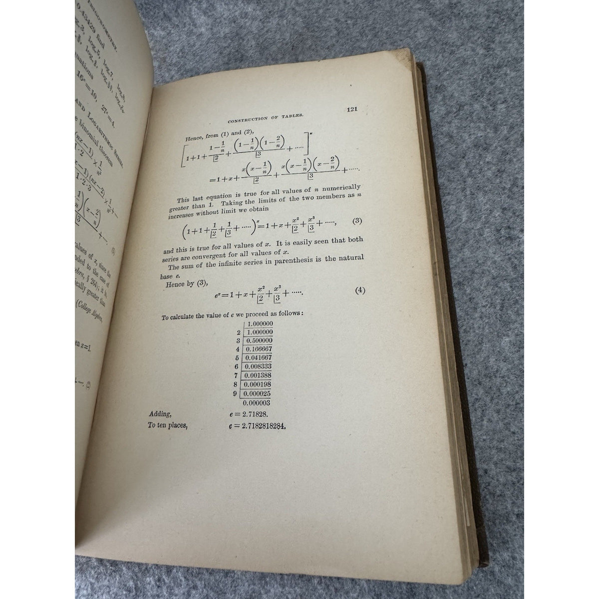 Plane Trigonometry Surveying Tables Wentworth 1895 HC Antique