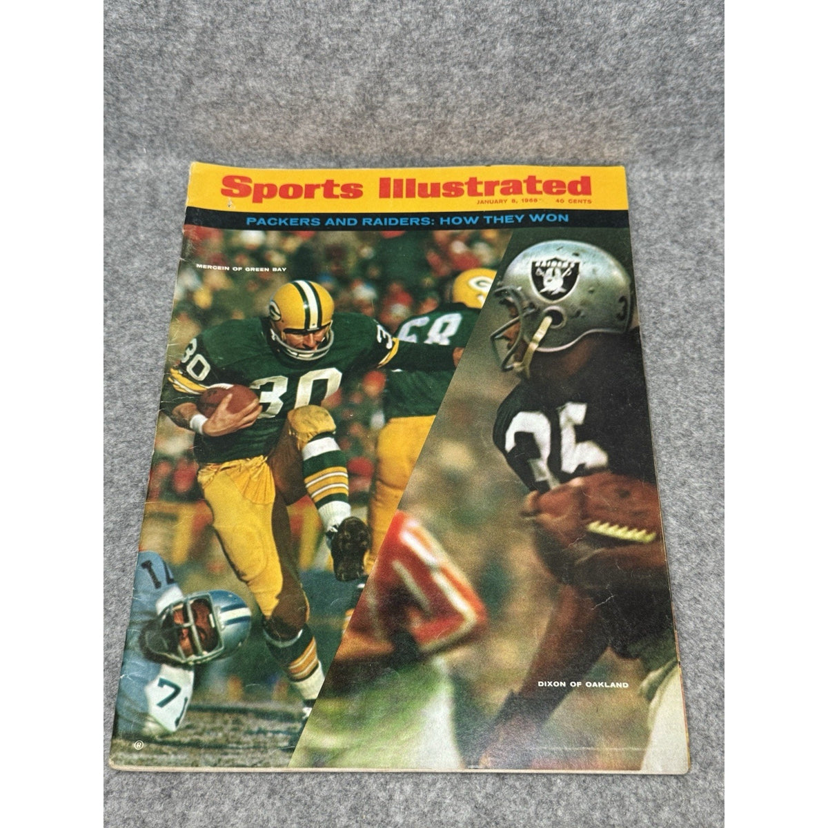 Sports Illustrated January 8 1968 Packers Raiders Ice Bowl Jack Kerouac Snoopy
