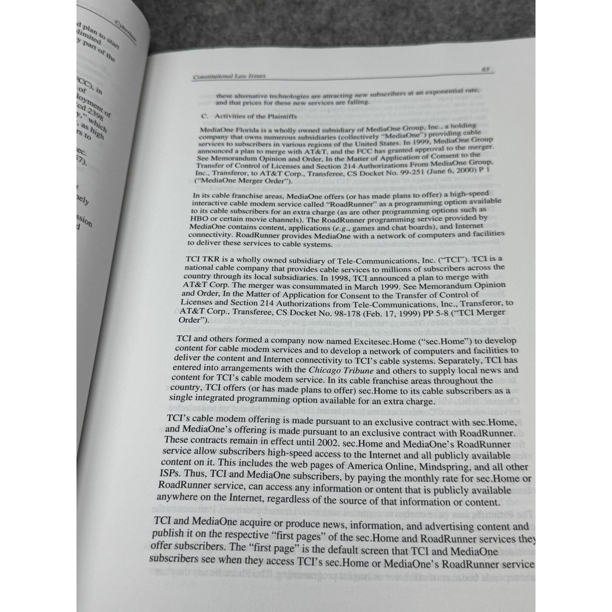Cyberlaw Legal Principles of Emerging Technologies 2005 Helewitz First Edition