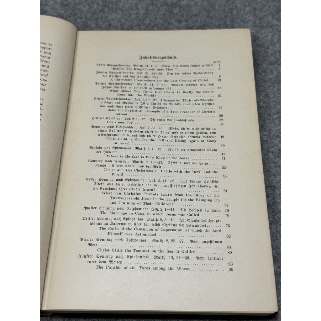 1928 German Gospel Sermons English Outlines Adam Fahling Lutheran Hardcover