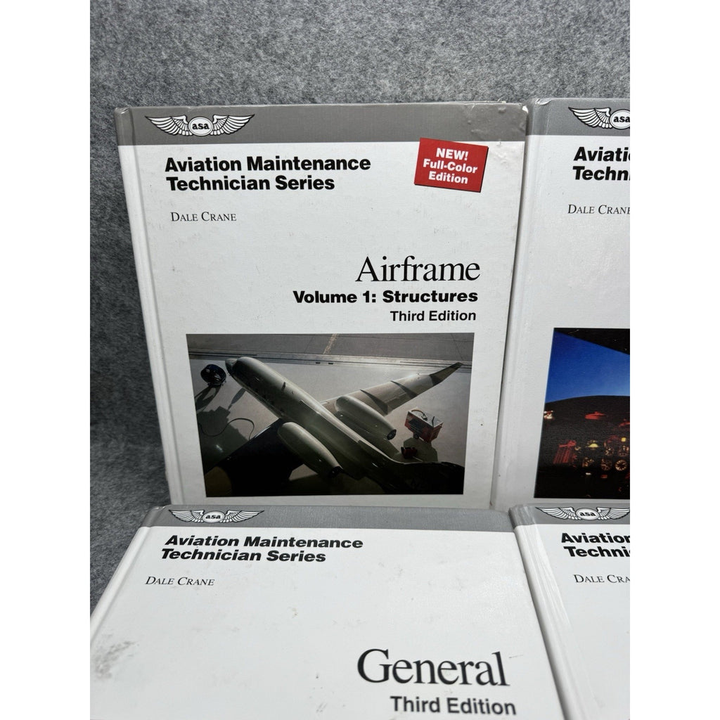 Dale Crane Aviation Maintenance Technician Series 3rd Ed 4 Book Set ASA A&P