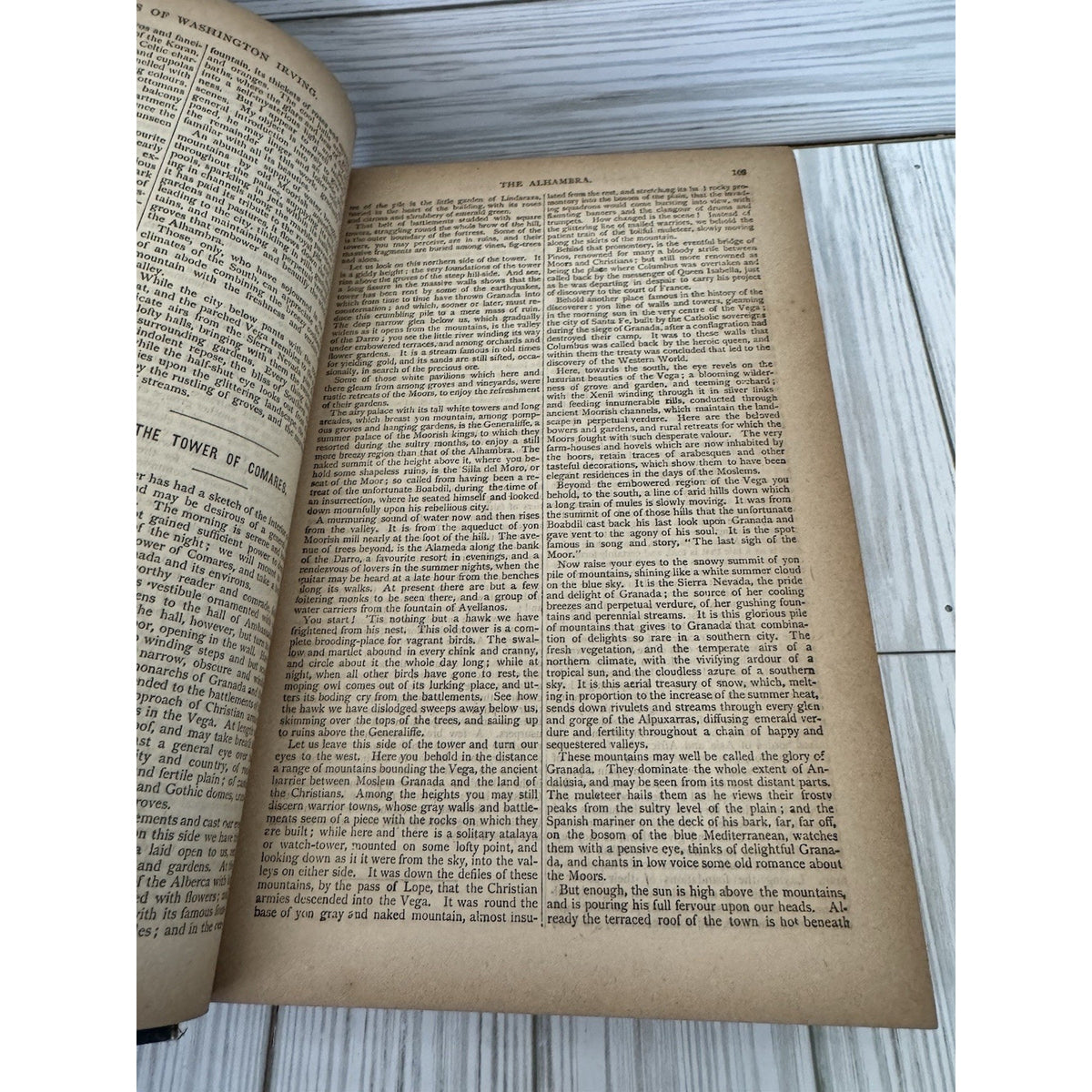 1879 Washington Irving Works HC Pollard & Moss Sketch Book Alhambra