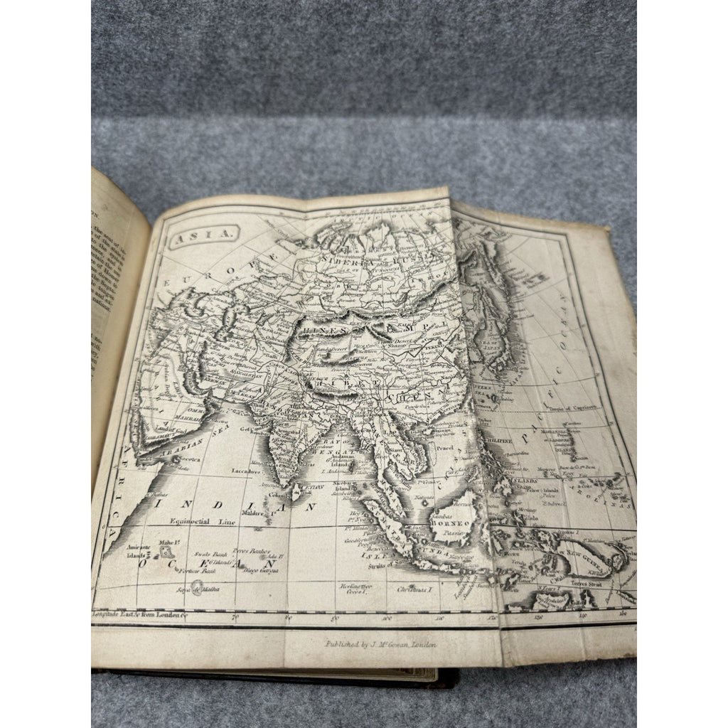 c1815 Young Man’s Companion John Dougall Leather 5 Folding Maps Engravings