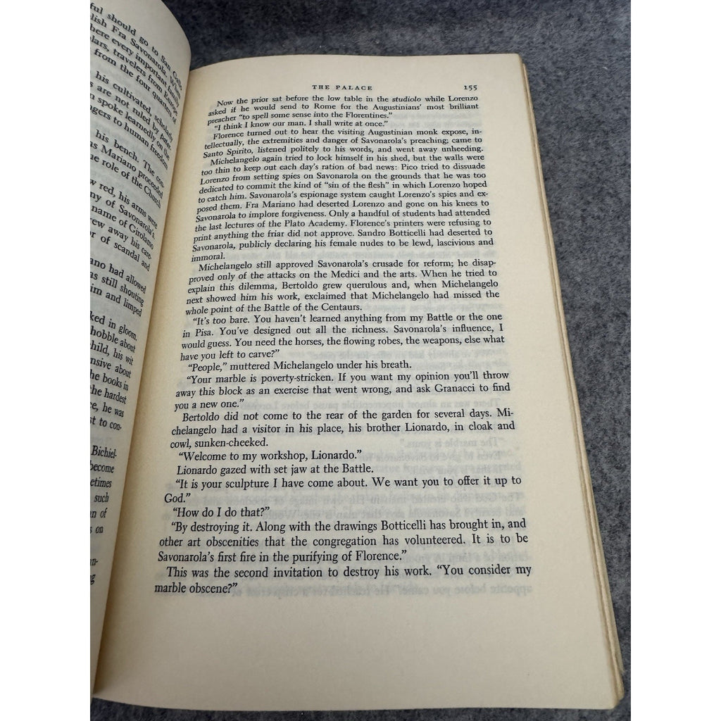 1961 The Agony and the Ecstasy Irving Stone HC Michelangelo Novel