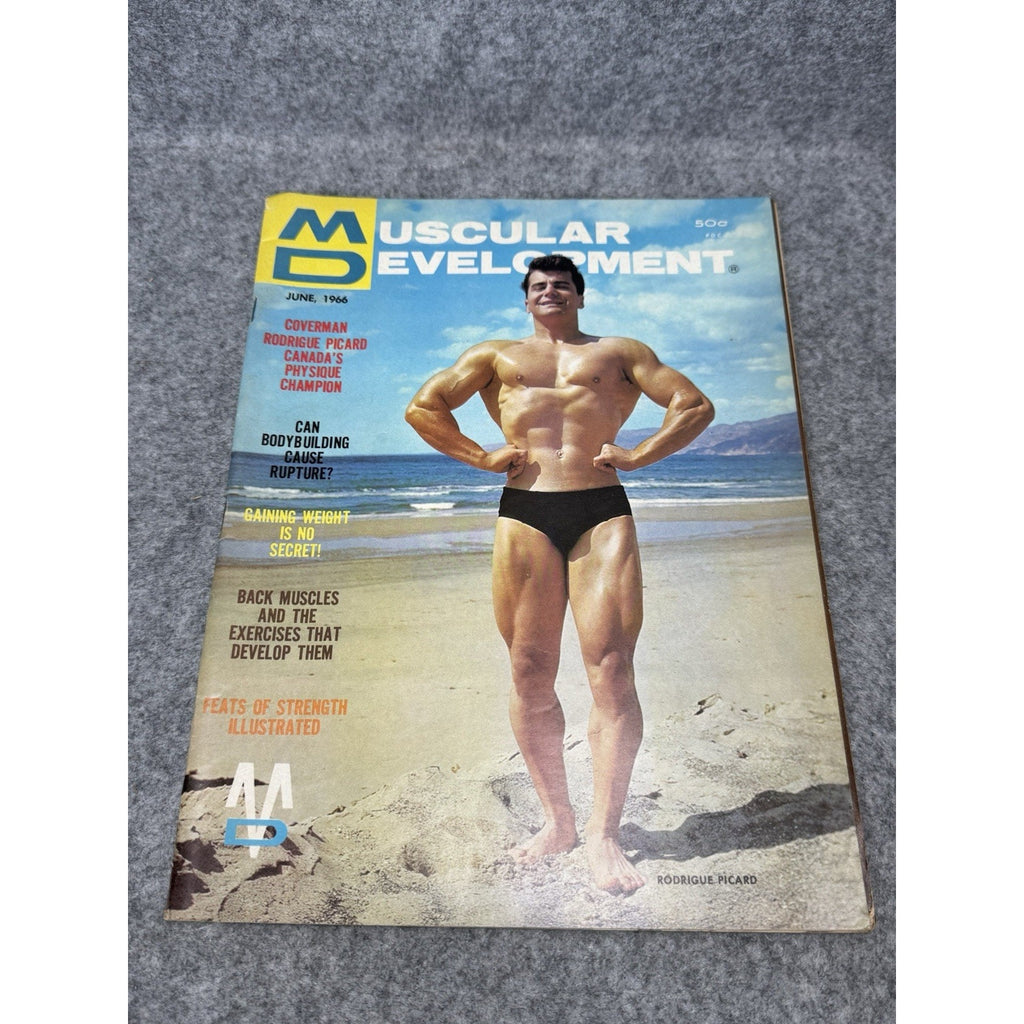 Muscular Development June 1966 Rodrigue Picard Bodybuilding Magazine