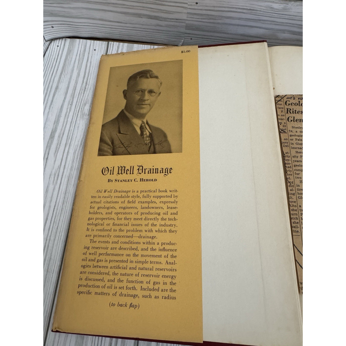 Oil Well Drainage 1941 Stanley C Herold SIGNED Stanford Press HC