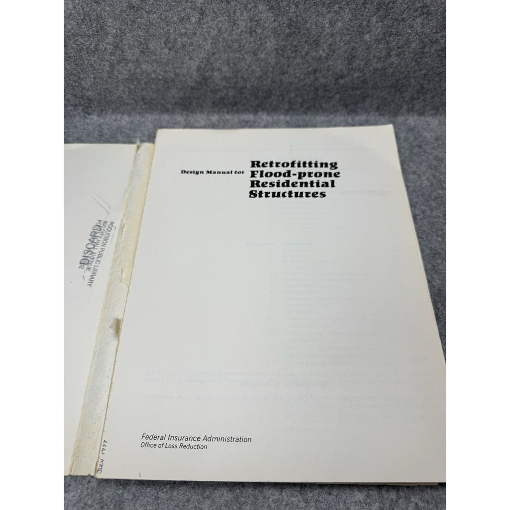 1986 FEMA 114 Retrofitting Flood-Prone Residential Structures Design Manual.