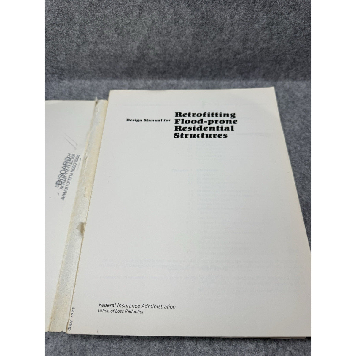 1986 FEMA 114 Retrofitting Flood-Prone Residential Structures Design Manual.