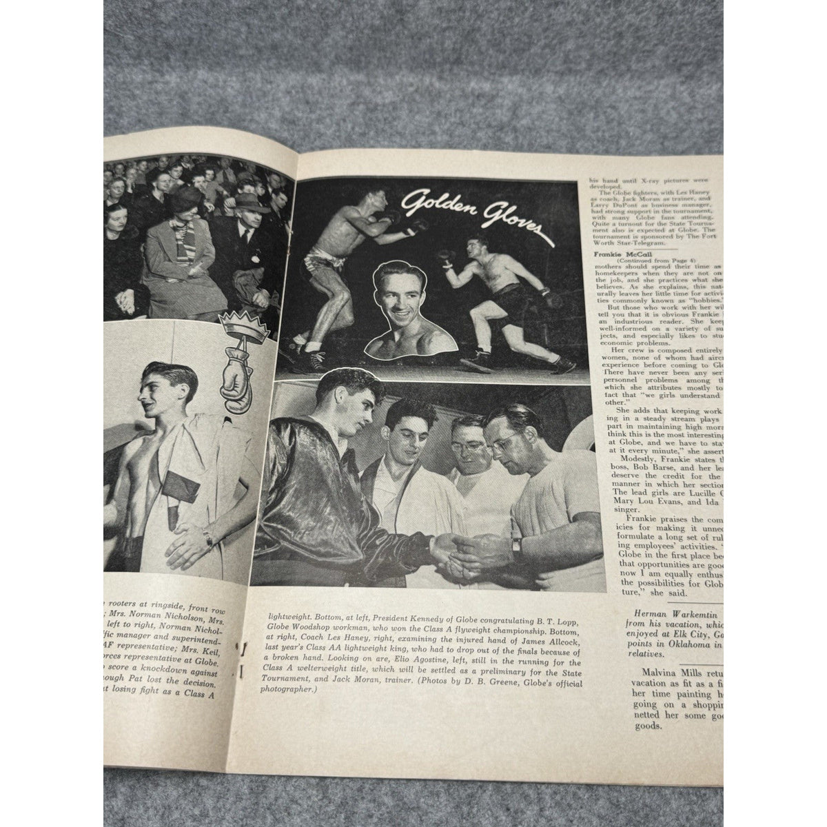 1944 Globe Beam February WWII Aircraft Magazine AT-10 Fort Worth Golden Gloves