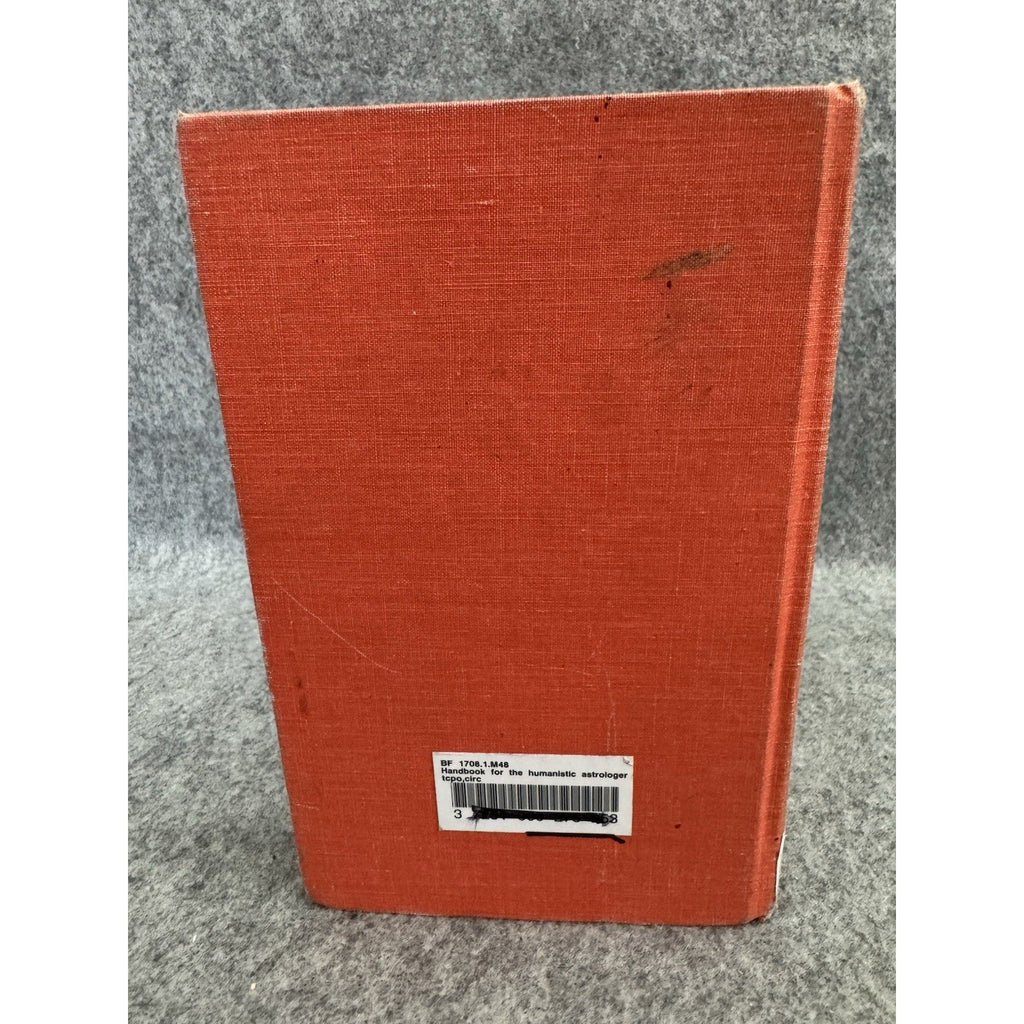 1974 Handbook for the Humanistic Astrologer Michael R Meyer HC