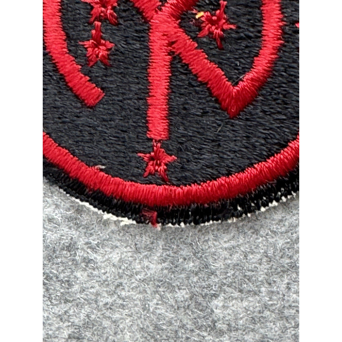 Vintage US Army 27th Infantry Division Patch New York Cut Edge White Back