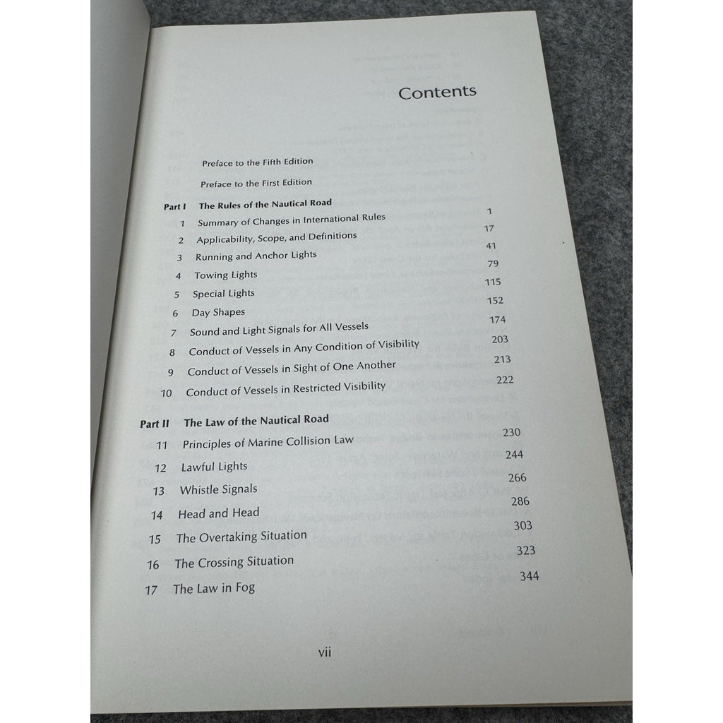 Farwell’s Rules of the Nautical Road 5th Edition 1977 Maritime Law Hardcover