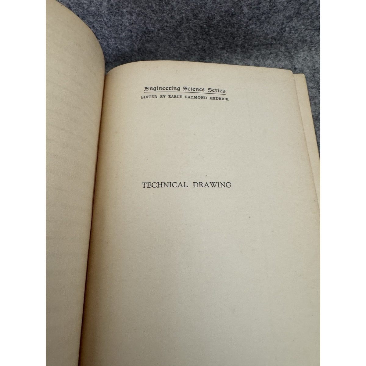 Title: Technical Drawing 1942 5th Printing Macmillan HC Engineering Drafting