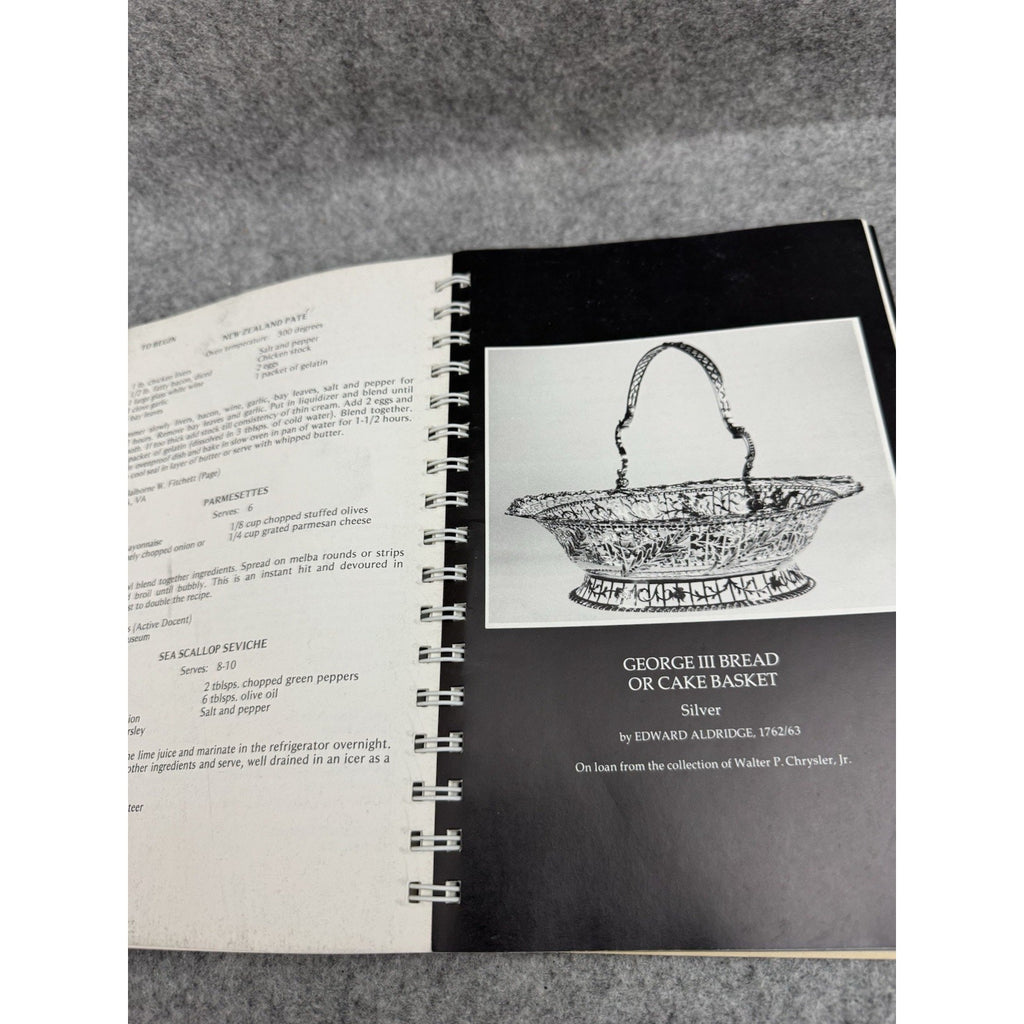 The Chrysler Museum Cookbook 1980 First Edition Norfolk VA Spiral Cookbook