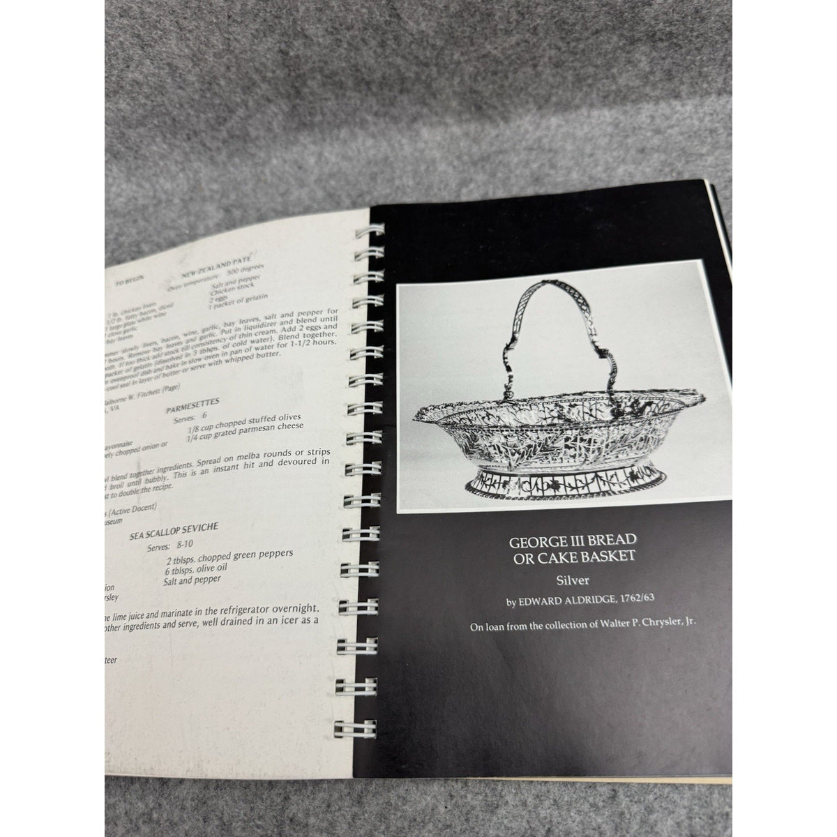The Chrysler Museum Cookbook 1980 First Edition Norfolk VA Spiral Cookbook