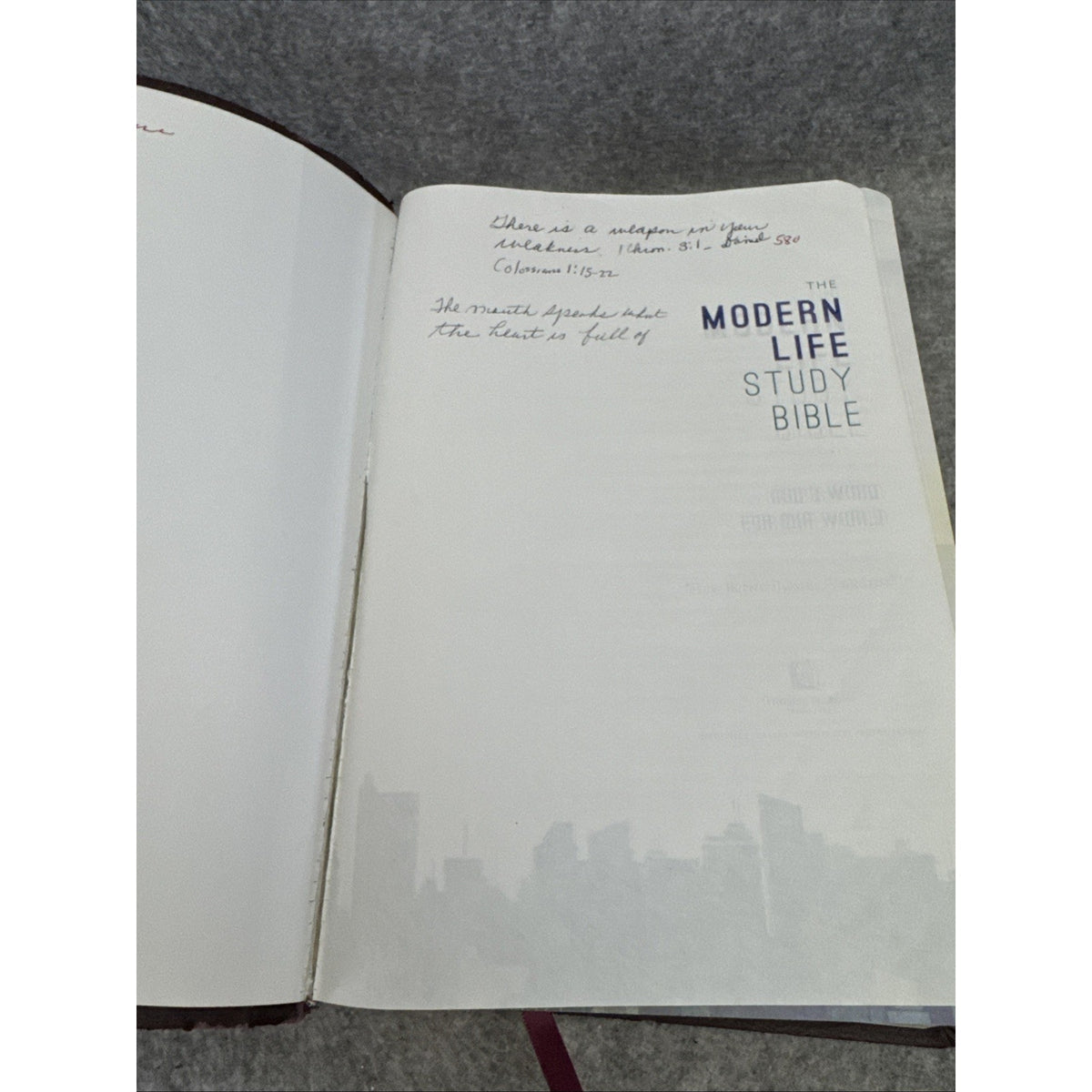NKJV Modern Life Study Bible Brown Leather Soft