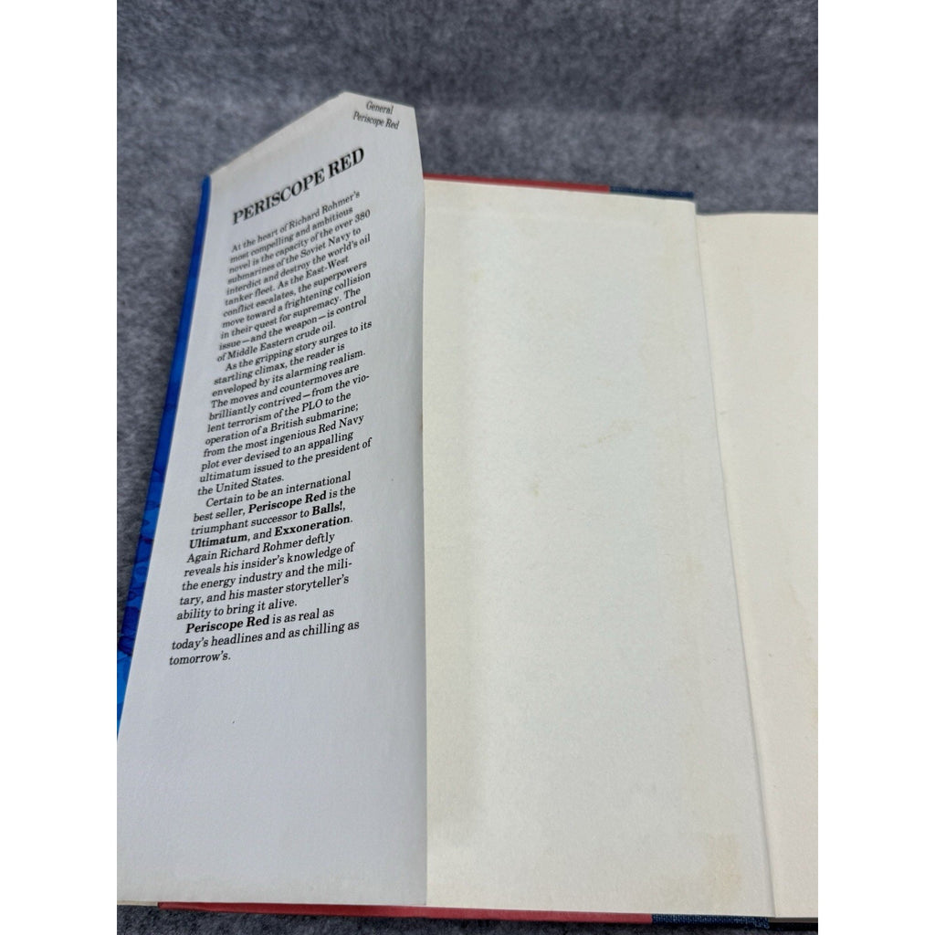 Periscope Red Richard Rohmer 1980 Canadian 1st Printing Hardcover DJ