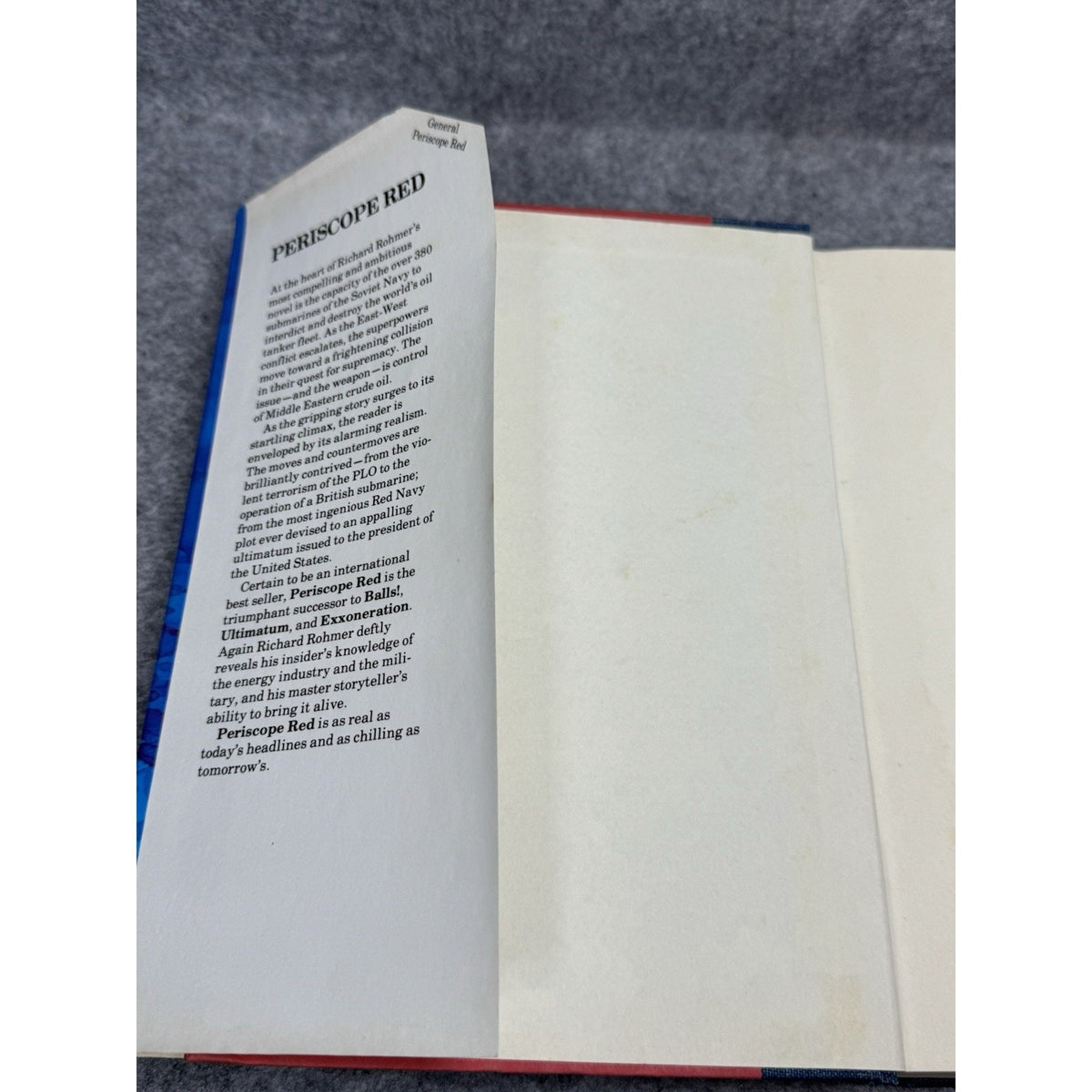 Periscope Red Richard Rohmer 1980 Canadian 1st Printing Hardcover DJ