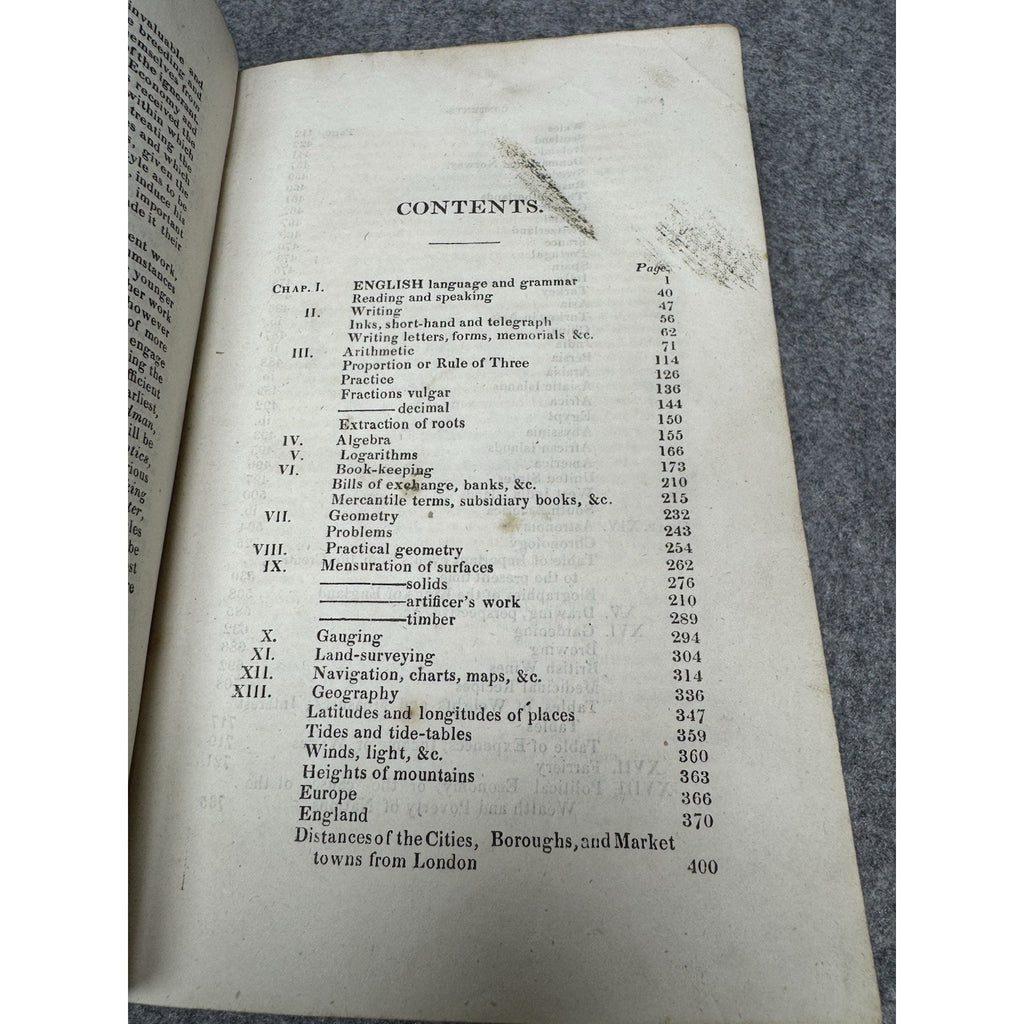 c1815 Young Man’s Companion John Dougall Leather 5 Folding Maps Engravings