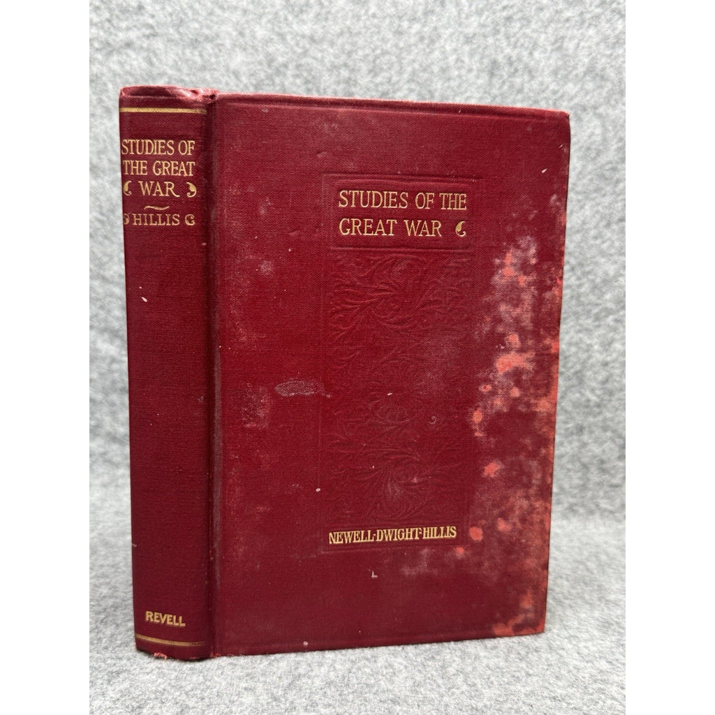 1915 Studies of the Great War Newell Dwight Hillis Hardcover Revell