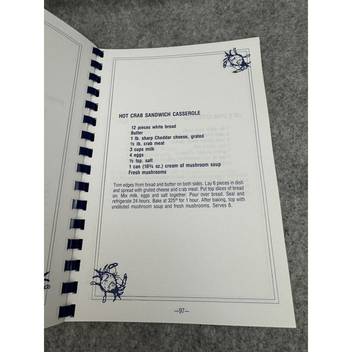Crab Chatter Cookbook Mildred & Gennie Lewis 1996 Revised Spiral Cookbook
