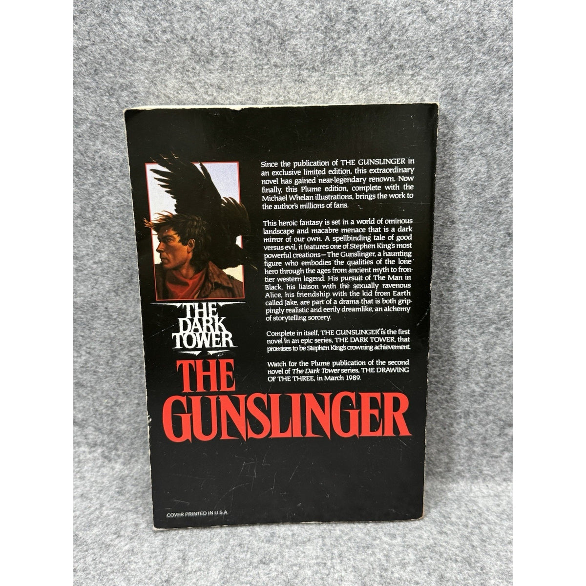 Stephen King The Dark Tower The Gunslinger 1988 1st Plume PB Whelan Illus
