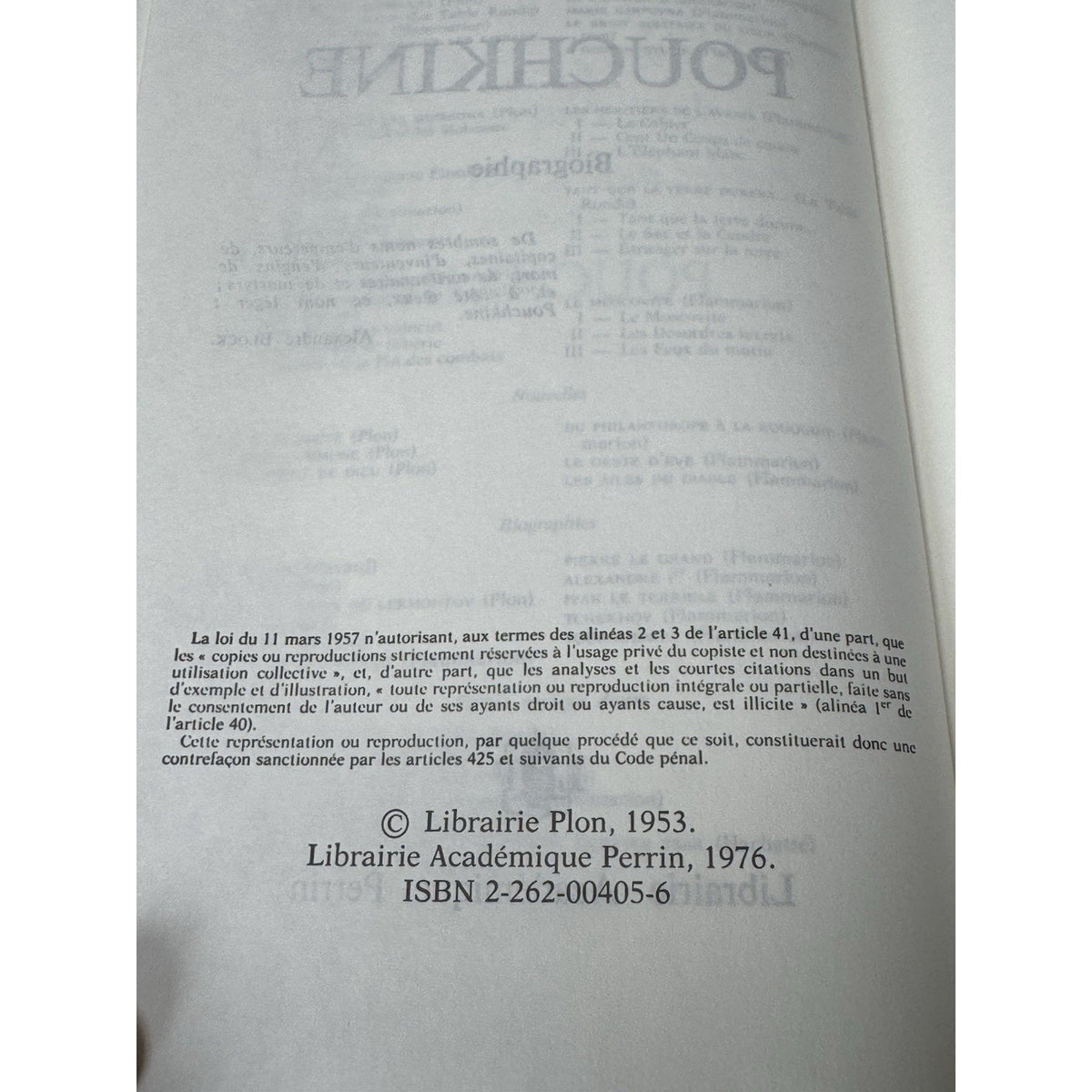 Henri Troyat Pouchkine Biography French Language Alexander Pushkin Paperback