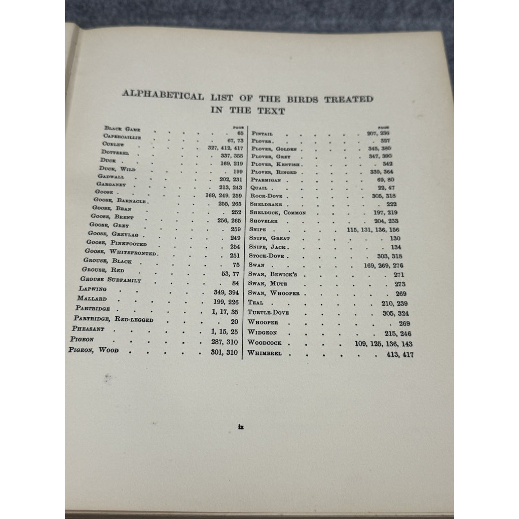 British Sporting Birds Kirkman Hutchinson 1936 Illustrated Hunting Hardcover